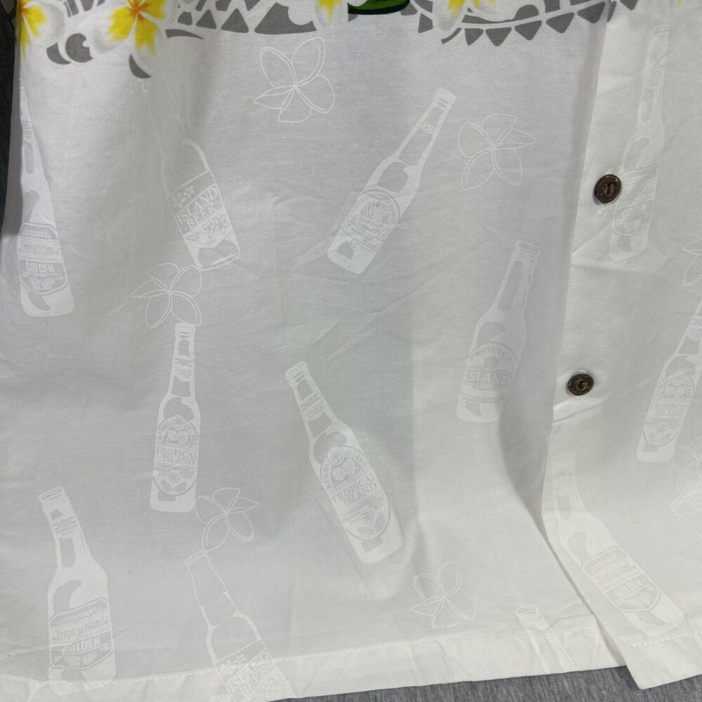 Pacific Legend Shirt Beer Bottles Tropical Hawaiian Hawaii Made Button Up-XXXL - Picture 5 of 16